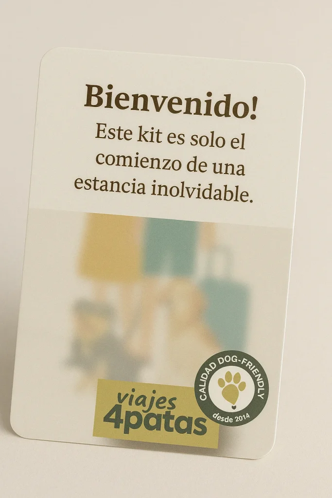 Targeta de Bienvenida para huéspedes